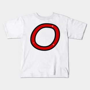 Letter O. Name with letter O. Personalized gift. Abbreviation. Abbreviation. Lettering Kids T-Shirt